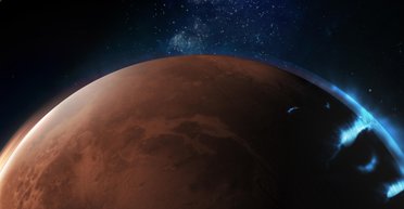 Ученые зафиксировал невиданные ранее полярные сияния на Марсе (фото)