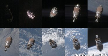 Покинута ракета на орбіті вагою 3 тонни крупним планом: її побачив "сміттєвий" зонд (відео)