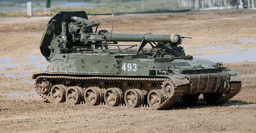 Бои за Бахмут: FPV-дрон "Дикий шершень" разнес российскую САУ "Тюльпан" (видео)