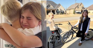 Девушка расплакалась от братского подарка на Рождество: юноша потратил все свои карманные (видео)