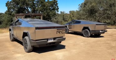 Еноты атакуют Tesla Cybertruck, путая их с мусорными баками