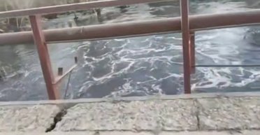 ДСНС підняли по тривозі: на Черкащині зруйновано шлюз дамби (фото)