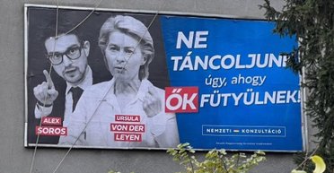 "Не будемо танцювати під їхню дудку": партія Орбана розвісила по Угорщині борди проти Брюсселя