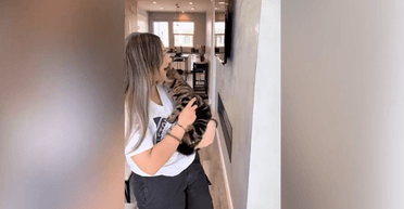 Кот сделал вид, будто травмирован, чтобы посрамить хозяйку: та не дала ему поесть (видео)