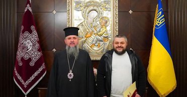 Підприємець Сергій Коровченко отримав від митрополита Епіфанія нагороду за відновлення історичного храму в Прилуках
