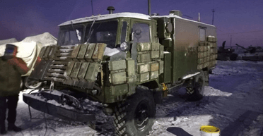 "Взрывной гроб на колесах": оккупанты обшили динамической защитой обычный грузовик (фото)