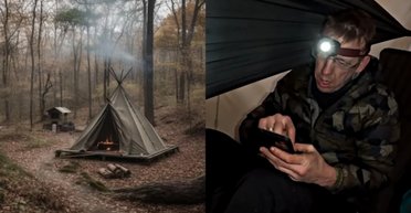 Нічний жах: турист прокинувся від зловісного "сміху" поруч із наметом (відео)