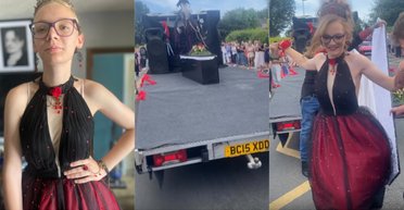 Школьница приехала на свой выпускной в гробу: мама объяснила мотивы поступка дочери (фото, видео)