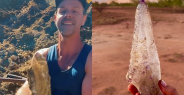 Коштує тисячі доларів: чоловік натрапив на дорогоцінний камінь, захований у багнюці (відео)