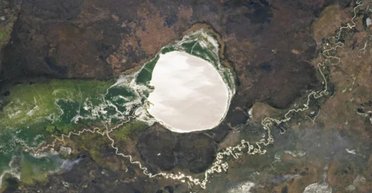 Озеро в Африці перетворюється на величезне сріблясте дзеркало завдяки рідкісному явищу (фото)