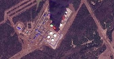 Чорне небо: з'явились супутникові знімки після удару дронів по нафтооб'єкту біля Пермі