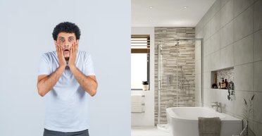 "Рука зі стіни" налякала чоловіка в душі: що насправді ховалося за плиткою (відео)