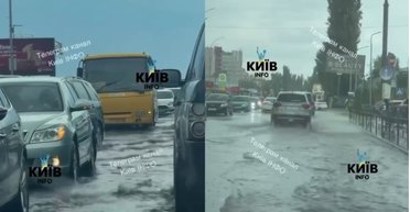 Київ і Вінницю накрило сильними дощами: на вулицях міст є значні підтоплення (відео)