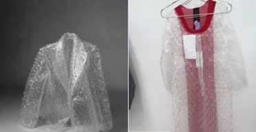 "Антистрес": модний бренд викликав суперечки через одяг у плівці з пупиришками (відео)