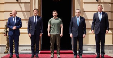 Це історичний день. Про що домовилися Зеленський, Макрон, Драґі, Шольц і Йоганніс