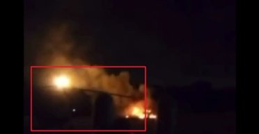 В российской Самаре партизаны сожгли вертолет для подготовки парашютистов