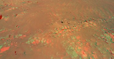 Марсианский вертолет Ingenuity запечатлел 3D изображение района Raised Ridges