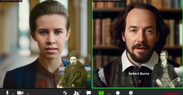ИИ "оживил" Лесю Украинку и Уильяма Шекспира: о чем поговорили великие писатели (видео)
