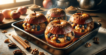 Запечені яблука з корицею, медом і горіхами: смачний і корисний десерт