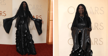 Триумфаторка "Оскара" вышла на красную дорожку в траурном образе — что произошло (фото)