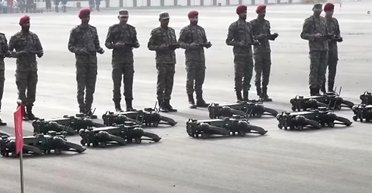 В Индии на военном параде шагали робото-собаки: чем они удивили зрителей (видео)