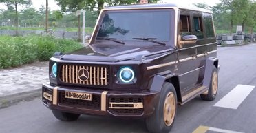 Народный мастер создал действующую копию Mercedes G-Class из дерева (видео)