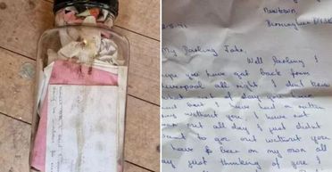 Будівельник знайшов у банці секретне послання: що писав автор 50 років тому (фото)