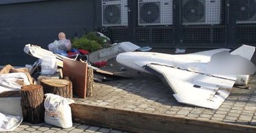 Во Львове наводнение принесло в супермаркет российский дрон