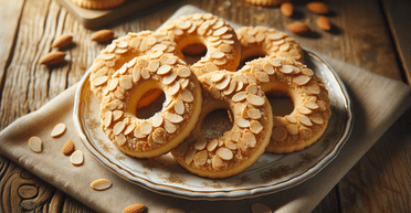 Пісочні кільця з мигдальними пластівцями: простий рецепт ароматної випічки