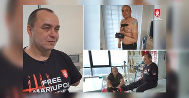 Захисник Маріуполя Анатолій Ткаченко отримав біонічний протез та проходить комплексну реабілітацію завдяки "Серцю Азовсталі"