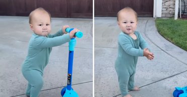 Ніхто не вірить: 17-місячна дитина стала зіркою інтернету за один рух (відео)