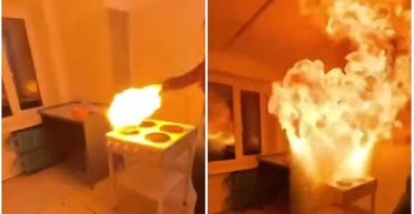 В Тернополе загорелось общежитие, когда студенты готовили еду на кухне: в сети показали кадры (видео)