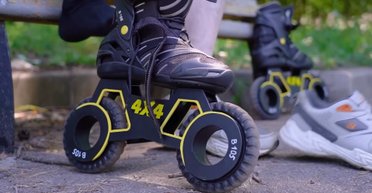 Українець створив незвичайні роликові ковзани для бездоріжжя (відео)
