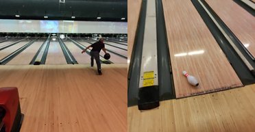 Друзья успешно играли в боулинг, пока не произошел курьезный момент (видео)