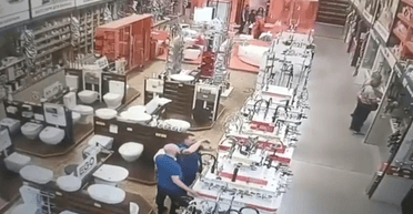 Момент удара по "Эпицентру" в Харькове: полиция опубликовала первые секунды