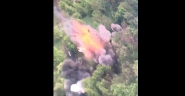 Розкрили "Ракушку": на Луганщині російський БТР-МДМ підірвався на міні (відео)