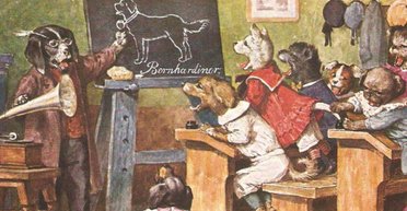 Собачья школа. Какими открытками поздравляли первоклассников и их родителей 50 лет назад