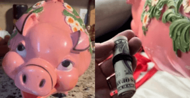 Женщина купила копилку в секонд-хенде: внутри оказались тысячи долларов (видео)