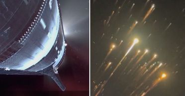 "Надто близько": жінка у літаку зняла, як вибухає ракета Ілона Маска (відео)