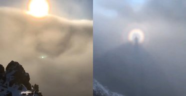 Альпинист во время восхождения зафиксировал редкое явление природы: что говорят ученые (видео)