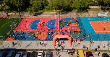 Будівельна група Синергія відкрила спортивне містечко із тенісним кортом, футбольним полем та баскетбольним майданчиком в ЖК Синергія Сіті в Ірпені