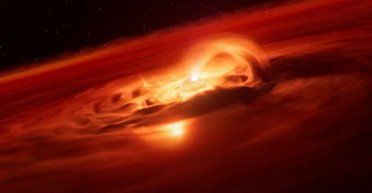 Обнаружена планета, которая ведет себя как звезда: поглощает 6 млрд тонн вещества в секунду