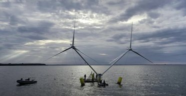 Максимум енергії від вітру: унікальний "двоголовий" генератор запустили в Китаї (відео)