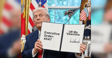 "Ты пленил мое сердце": Белый дом опубликовал валентинки с Трампом, Мадуро и Гренландией (фото)