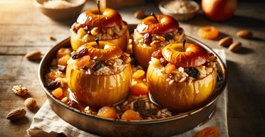 Пікантні яблука, фаршировані рисом і сухофруктами: простий і корисний десерт