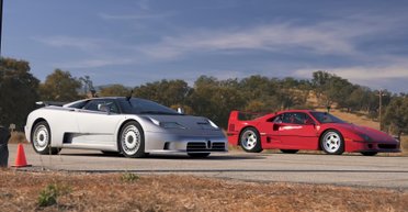 Битва 90-х: культовые суперкары Ferrari и Bugatti сравнили в заезде по прямой (видео)