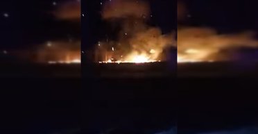 Збитий "Шахед" упав за 30 м від прикордонників: бійця викинуло з машини ударною хвилею (відео)