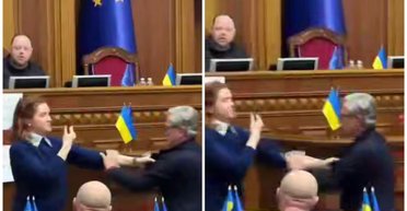 Скандал в Раде: нардепы Тарута и Безуглая подрались во время заседания (видео)