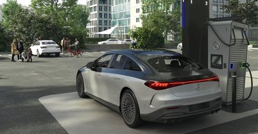 Mercedes представил сверхбыстрые зарядные станции для электромобилей (фото)