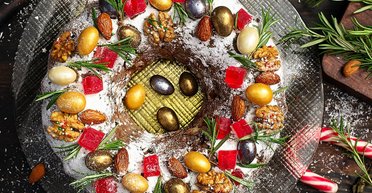 "Різдвяний вінок": дуже смачний мигдальний пиріг на святковий стіл